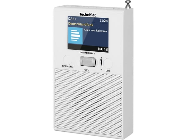 TechniSat DigitRadio FLEX 2 - DAB-radio - 1.5 Watt (Total) - vit