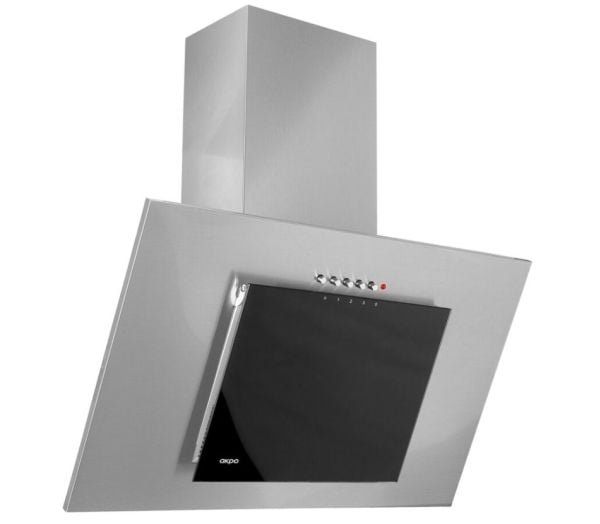 Akpo WK-4 Nero Eco 60 veggmontert kjøkkenhette grå/svart glass