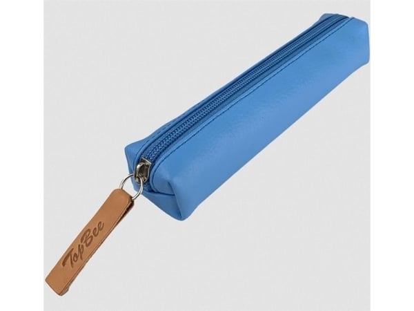 Mini rektangulær blyant-etui lilla/blå