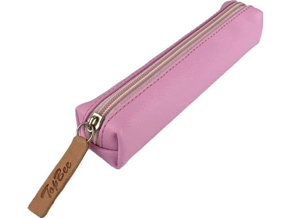 Mini rektangulær pennal pink pastel
