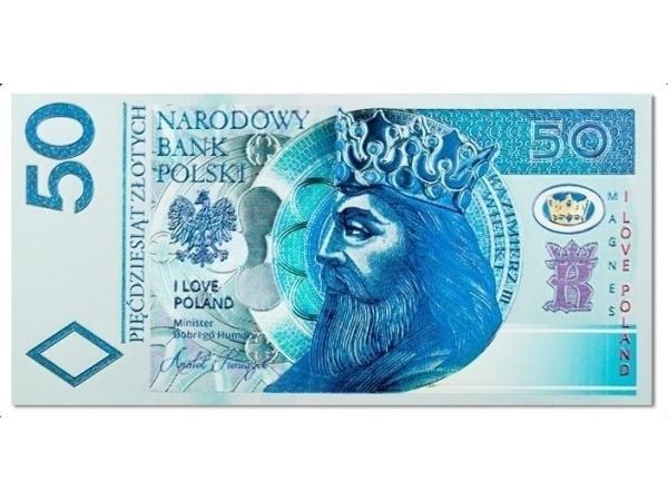 Mr. Dragon Magnet Poland 50 zloty - jeg elsker polen C