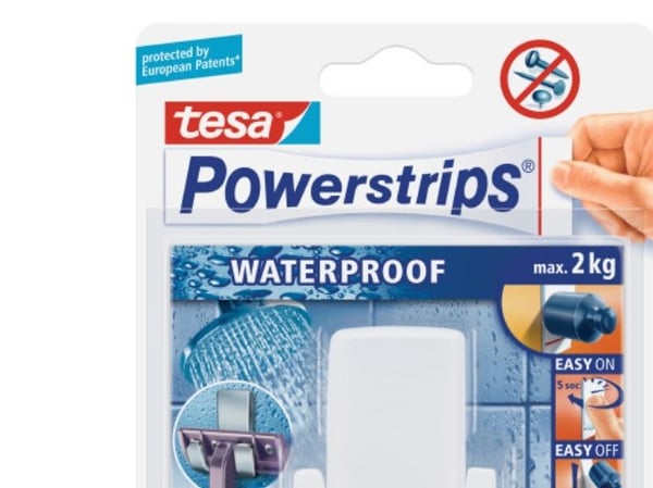 TESA 59703-00000, Vit, Plast, 1 styck