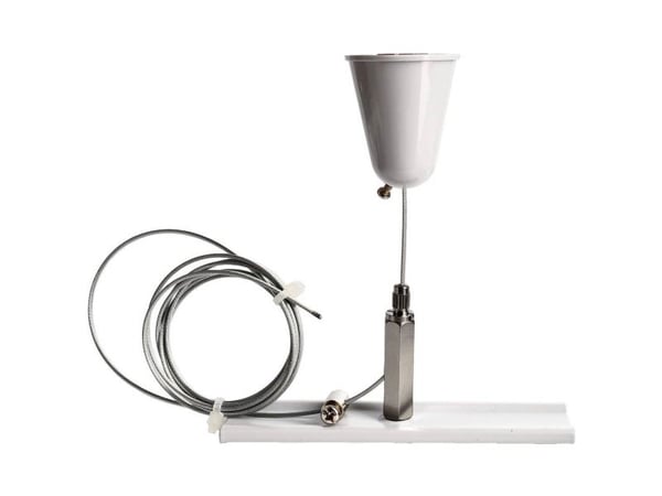 Deko Light 710048 D Line snor-/seilopphengsholder med takrosett 1,5 m - komponent for 3-faset skinnesystem - hvit