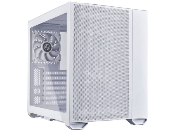 Lian Li O11 Air Mini kabinett (hvit, herdet glass)