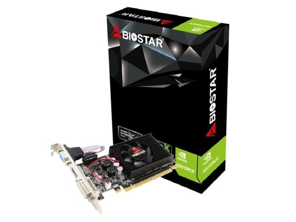 Biostar VN6103THX6 - Grafikkort - GF GT 610 - 2 GB DDR3 - PCIe 2.0 x16 - D-Sub, HDMI, DVI