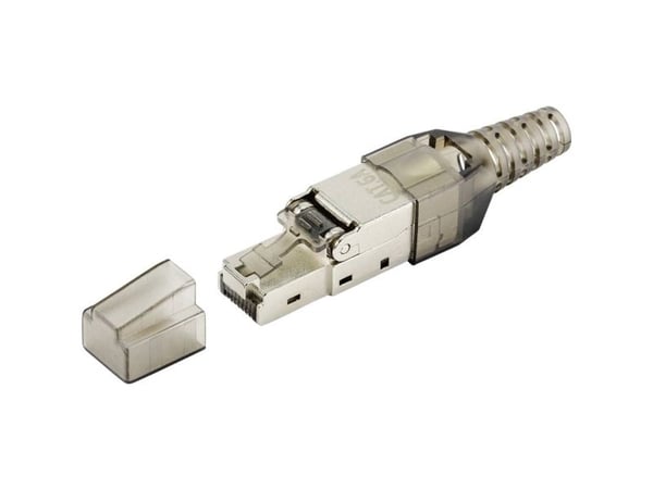 TRU COMPONENTS RJ-liitin TC-9554648 Pistoke, suora napaluku (RJ) 8P8C 1 kpl