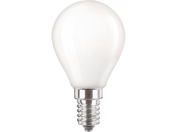 Philips CorePro - LED-lyspære - form: P45 - mattslipt finish - E14 - 4.3 W (ekvivalent 40 W) - klasse F - varmt hvitt lys - 2700 K
