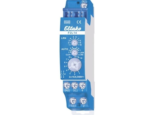 Eltako Electronics Väyläkytkentätoimilaite 2-vaiheinen ilmanvaihtorele F2L14 (30014067)