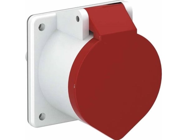 CEE infälld vägguttag 3-p+N+PE 400V 16A CEE-16A - CEE-uttag med 60 mm monteringsspår (6109874)