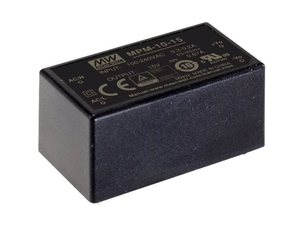 MENER GODT MPM-10-5, 80-264V, 10W, 5V, 2A, RoHS, 45,7 mm