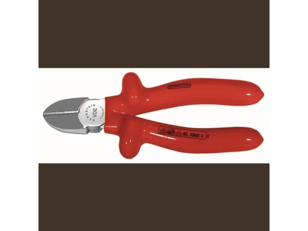 Bernstein 13-106 VDE, Diagonal tang, Stål, Rød, 165 mm, 210 g