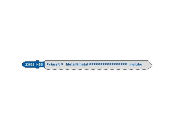 Metabo 623623000, Stikksagblad, Sandwich material, Stål, Høy-Hastighets Stål (HHS), Blå, Grå, 10,6 cm, 1,2 mm