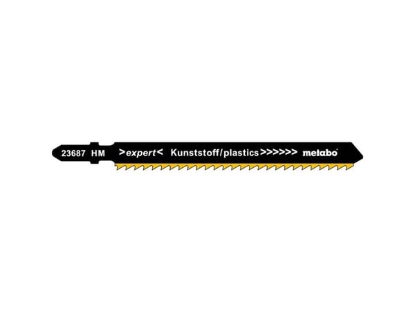 Metabo 623687000, Stikksagblad, Glassfiber armert plastik, Karbid, Sort, Grå, Rød, 9,1 cm, 1,25 mm
