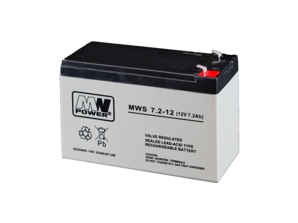 MW Power akkumulator 12V 7,2Ah