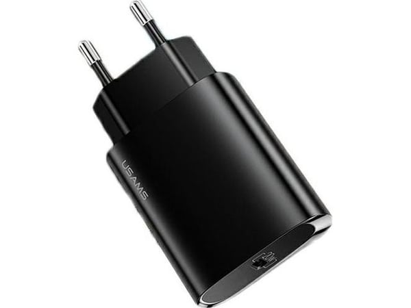USAMS IKROVIKLIS CC131 VIENKARTINIS C TIPO 20W Juodas