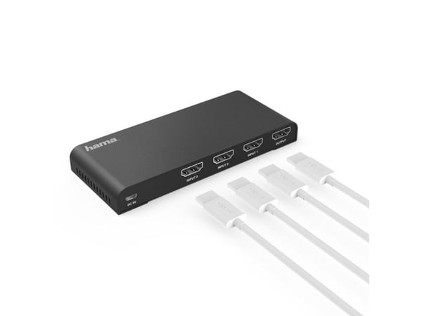 Hama 3x1 - Switch - 4 x HDMI - skrivbordsmodell