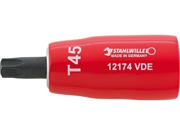 STAHLWILLE 12174 VDE T 25, Enkel enhet, Nøkkelendemontering, Stål, Kromfarget, 67 mm, 52 g