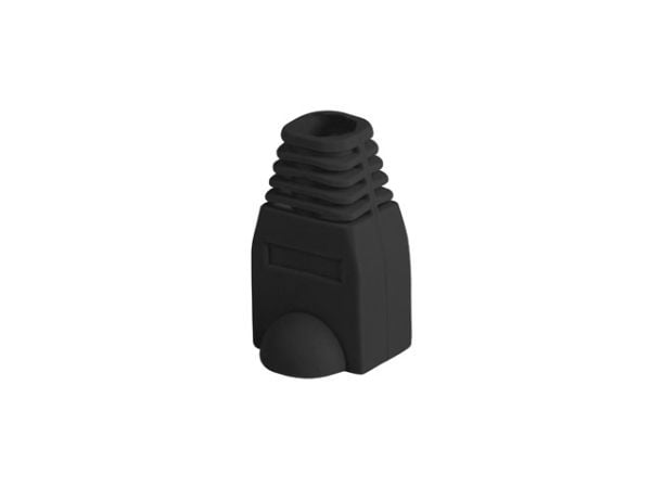 Lanberg - Nätverkskabelsko - strain relief, RJ-45 - svart (paket om 100) Lanberg - Nätverkskabelsko - strain relief, RJ-45 - svart (paket om 100)