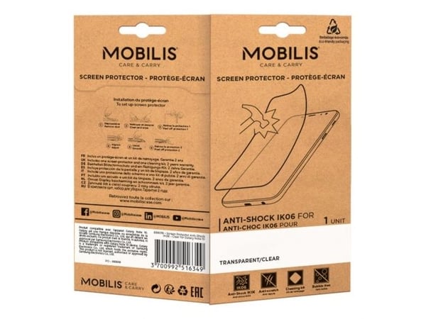 Mobilis Anti-Shock IK06 - Skjermbeskyttelse for nettbrett - shatterproof - gjennomsiktig - for Honeywell CT45; Dolphin CT40