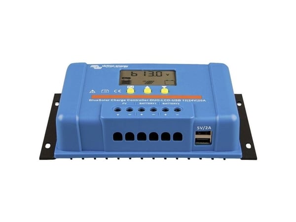 Victron Energy Blue-Solar PWM-LCD&USB lataussäädin PWM 12 V, 24 V 30 A (SCC010030050)