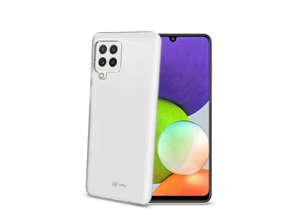Celly Gelskin, Suojus, Samsung, Galaxy A22 4G, 16,3 cm (6.4"), Läpinäkyvä