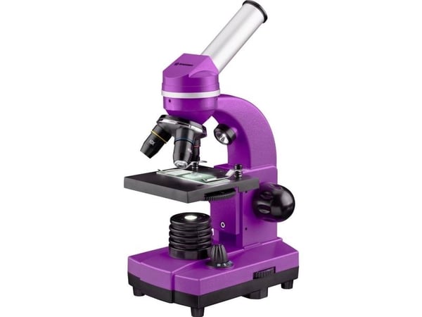 Mikroskop Bresser Junior Biolux SEL 40–1600x, lilla