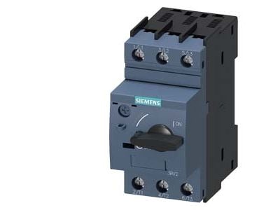 Siemens 3RV2011-0HA10 Strömbrytare 1 st Inställningsområde (ström): 0,55 - 0,8 A Kopplingsspänning (max.): 690 V/AC (B x H x D) 45 x 97 x 97 mm