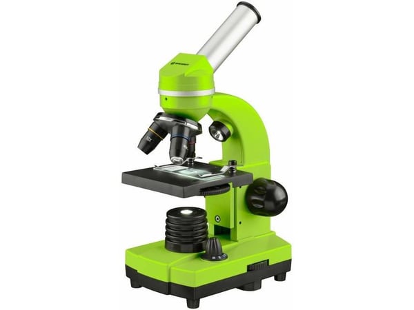 Bresser Optics Junior, Digitalt mikroskop, Grön, Gjuten aluminium, Plast, 1600x, 40x, LED