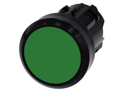 Siemens 3SU10000AB400AA0, Muovi, IP66, IP67, IP69, IP69K, Musta, Vihreä, EAC UL CSA, 2,2 cm, 29,5 mm