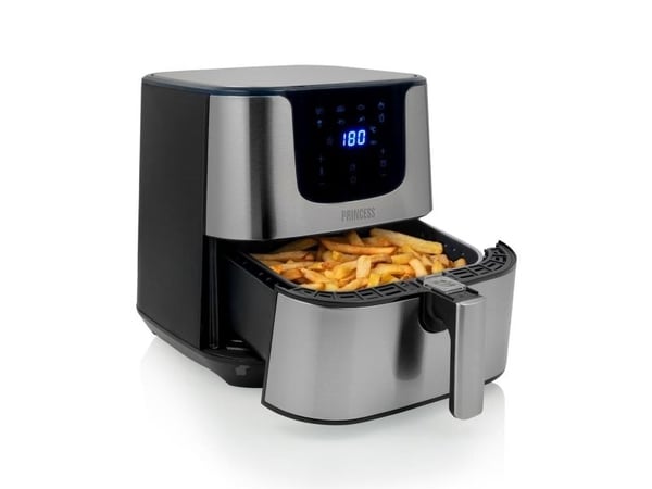 Princess Deluxe 182060 - Varmluftsteker - 5.5 liter - 1700 W - rustfritt stål
