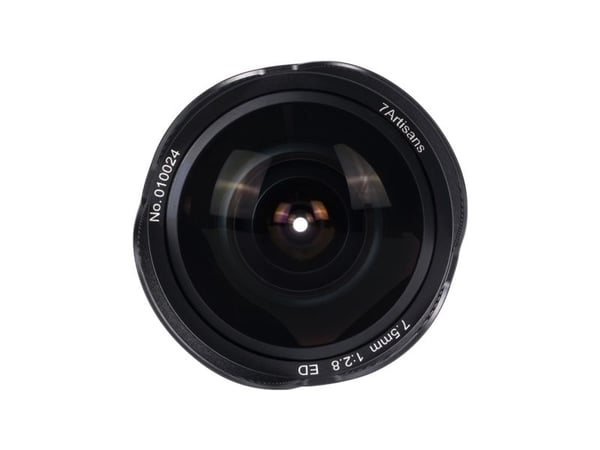 7Artisans 7.5mm F2.8 Mark II, Bredt fiskeøye, 11/9, Micro Four Thirds (MFT)