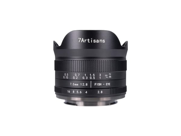 7Artisans 7.5mm F2.8 Mark II, Laajakalansilmäobjektiivi, 11/9, Sony E