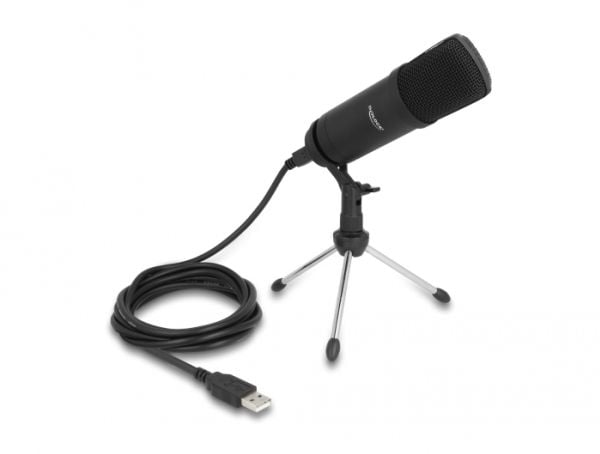 Delock - Mikrofon - USB - sortera