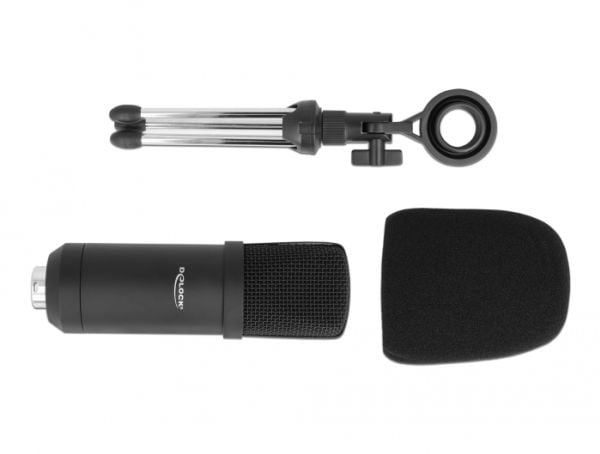 Delock - Mikrofon - USB - sortera