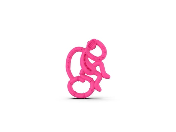 Matchstick Monkey Mini Teether Pink