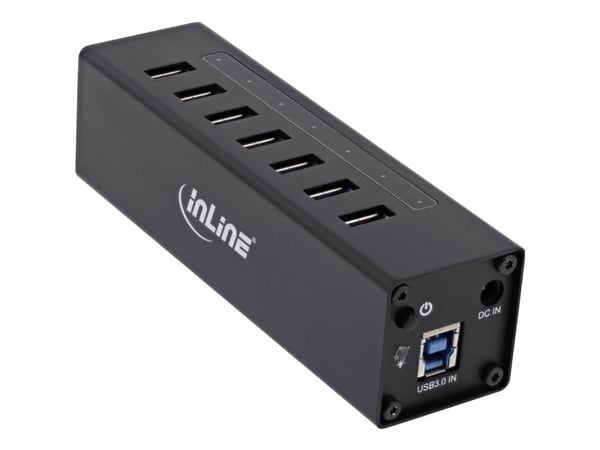 InLine 4043718214402, USB 3.2 Gen 1 (3.1 Gen 1) Type-A, USB 3.2 Gen 1 (3.1 Gen 1) Type-A, 5000 Mbit/s, lajittelu, alumiini, DC