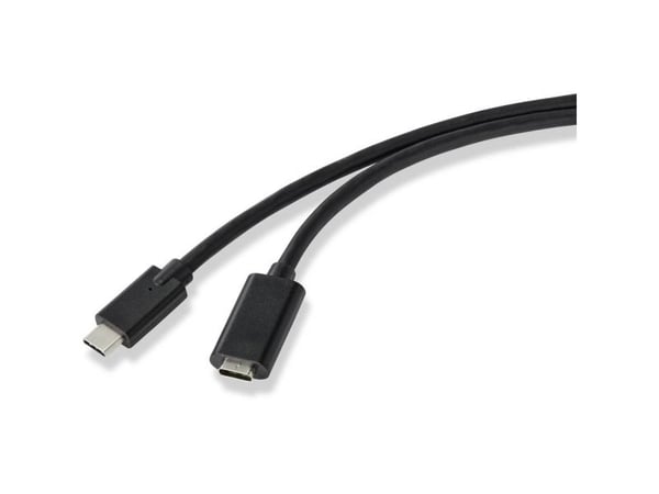 Renkforce RF-4755220, 1 m, USB C, USB C, USB 3.2 Gen 2 (3.1 Gen 2), 20 Gbit/s, Sort