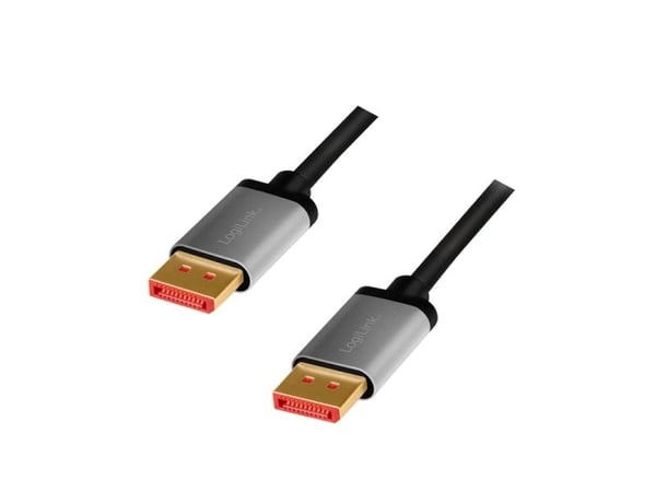 LogiLink CDA0104, 1 m, DisplayPort, DisplayPort, Hankjønn, Hankjønn, 7680 x 4320 piksler