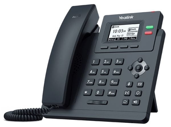 Yealink SIP-T31G - VoIP-telefon - 5-veis anropskapasitet - SIP, SIP v2, SRTP - 2 linjer - klassisk grå