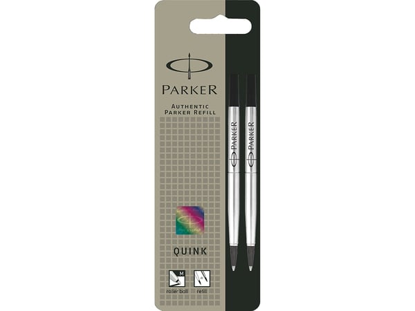 Parker 1950325, Musta, Keskikokoinen, Musta, Hopea, Pallokärkikynä, Kupla, 2 kpl