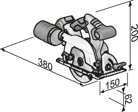 Flex akku rundsav CS 62 18.0-EC C