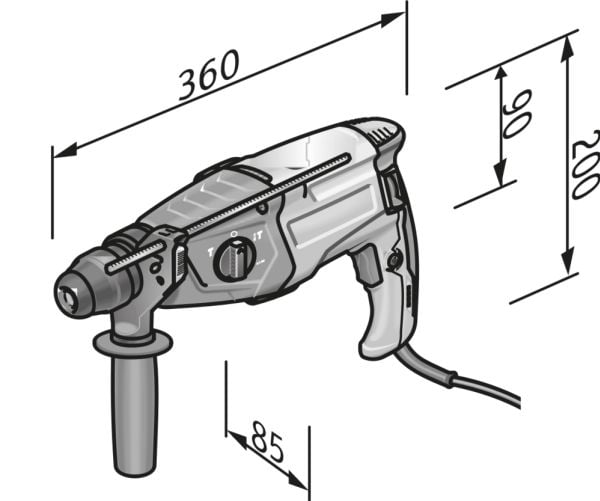 Flex borehammer CHE 2-28 SDS-plus