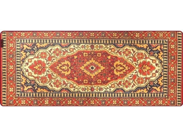 KRUX Space XXL Carpet, Rød, Bilde, Mikrofiber, Antiskliunderlag, Musematte til gaming