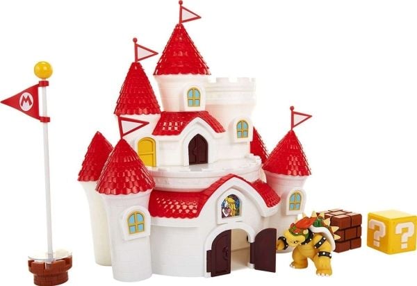 Nintendo Deluxe Mushroom Kingdom Castle, Slott, 3 år, Flerfarget, Plast
