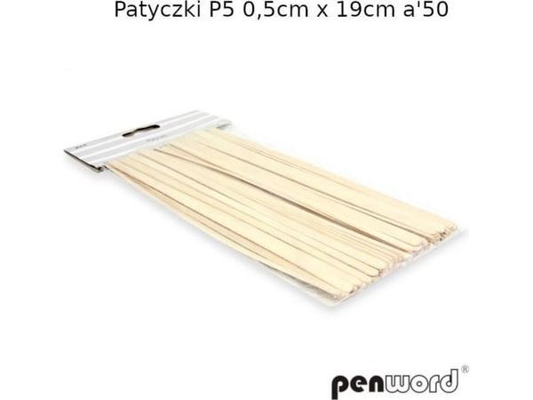 Polsirhurtti tikut P5 0,5cmx19cm 50kpl puun väri p10