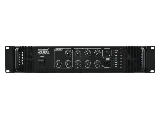 Omnitronic 80709731, 250 W, A/B, 0,5%, 75 dB, 80 - 16000 Hz, Klemmer