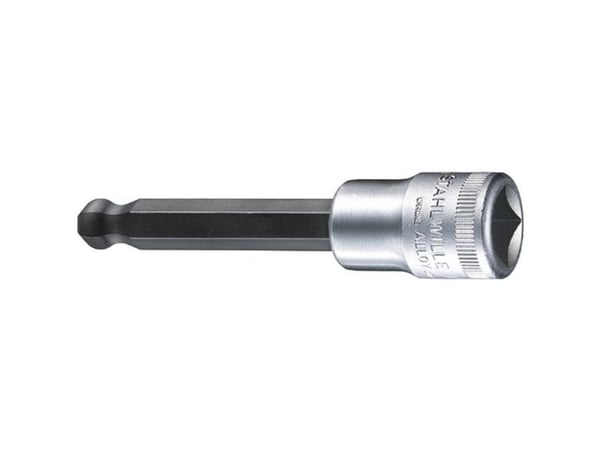STAHLWILLE 54 KK 10, Støpselsett, 1/2", Metrisk, 5 hoder, 10 mm, Kromfarget