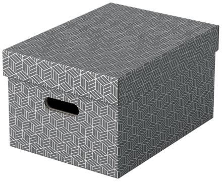 Esselte Home - Förvaringsbox - medium - grå (paket om 3)