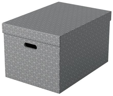 Esselte Home - Opbevaringsboks - large - grå (pakke med 3)