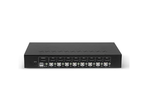 Lindy 39540, 3840 x 2160 piksler, 4K Ultra HD, Rack-montering, 1U, Svart